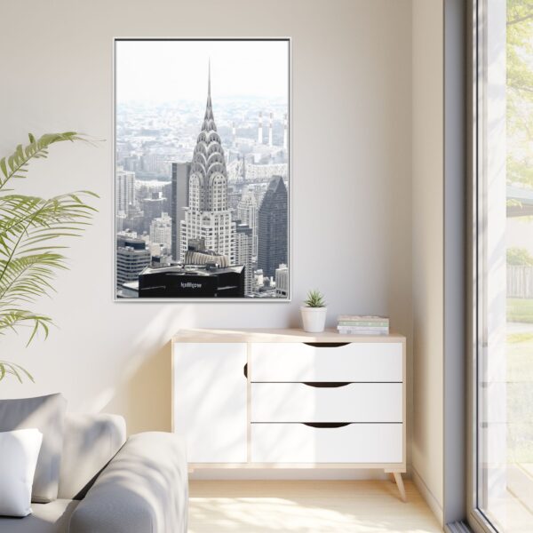 Crysler Building Framed Canvas