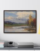 Autumn Quote Nature Framed Canvas