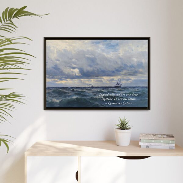 Coastal Nautical Sea Landscape Canvas