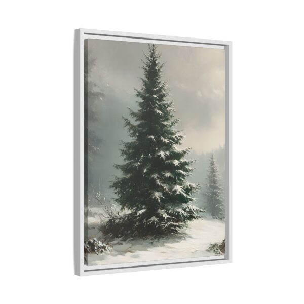 Vintage Evergreen Tree Print Christmas Wall Art