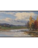 Autumn Quote Nature Framed Canvas