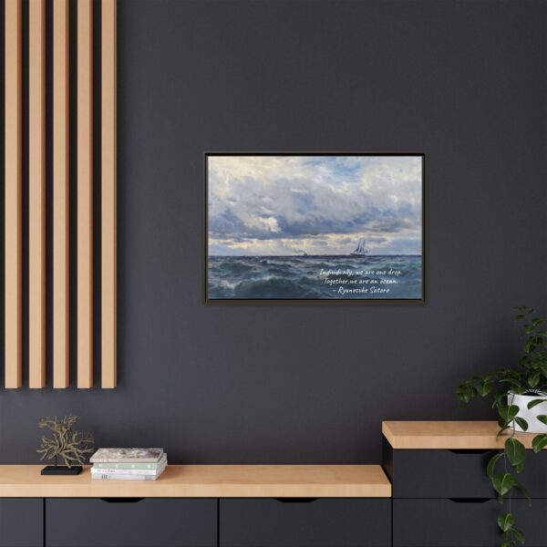 Coastal Nautical Sea Landscape Canvas