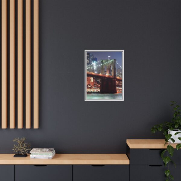 Framed Canvas of Brooklyn Bridge, New York