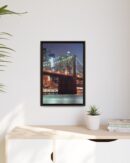 Framed Canvas of Brooklyn Bridge, New York