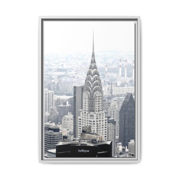 Crysler Building Framed Canvas