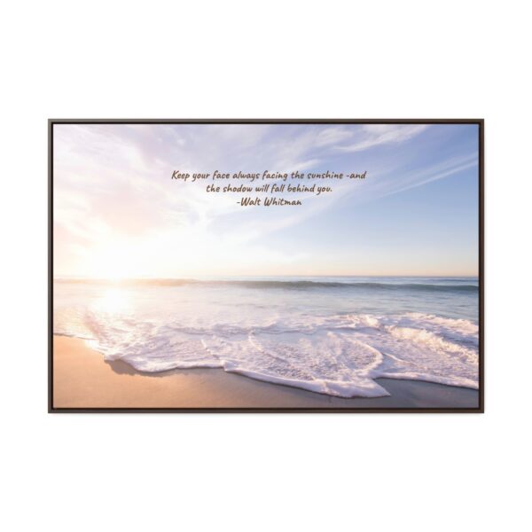 Beach  Sunrise Scene IFramed Canvas