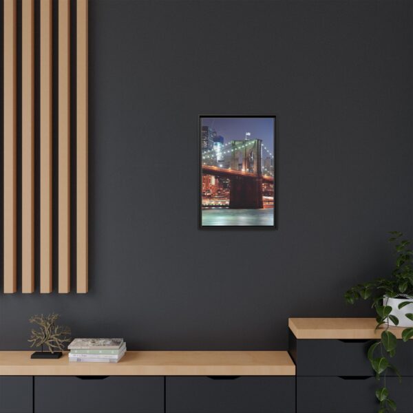 Framed Canvas of Brooklyn Bridge, New York