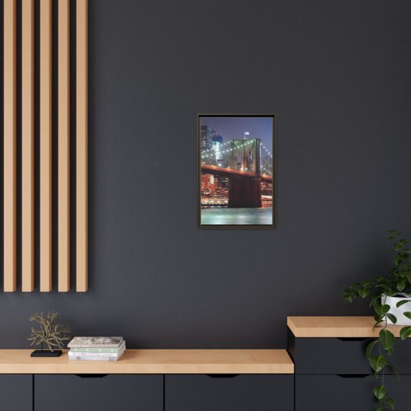 Framed Canvas of Brooklyn Bridge, New York