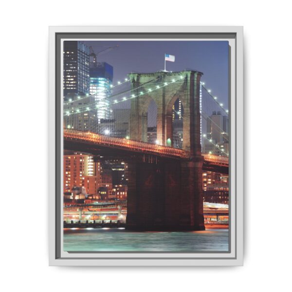 Framed Canvas of Brooklyn Bridge, New York