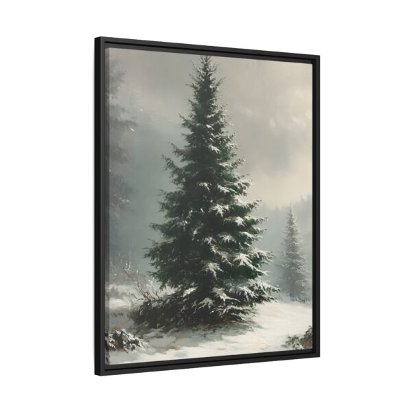 Vintage Evergreen Tree Print Christmas Wall Art