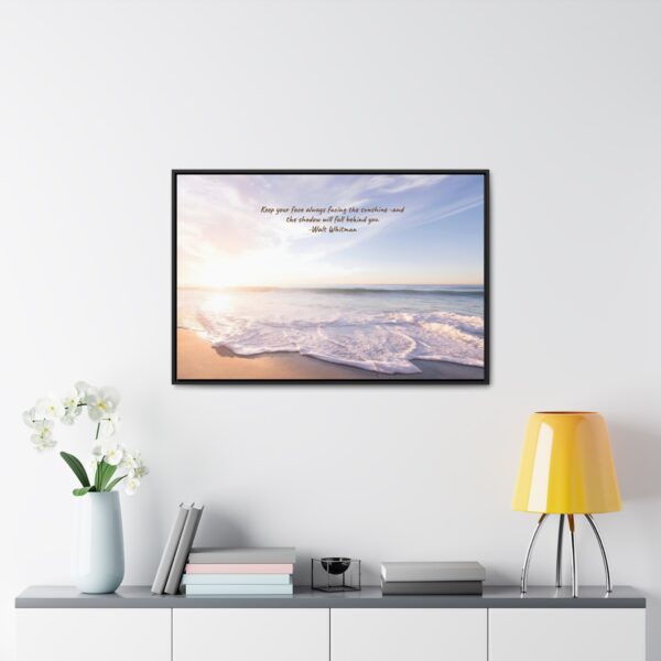 Beach  Sunrise Scene IFramed Canvas