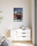 Framed Canvas of Brooklyn Bridge, New York