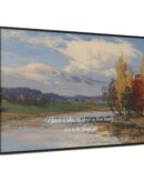 Autumn Quote Nature Framed Canvas