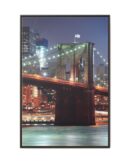 Framed Canvas of Brooklyn Bridge, New York