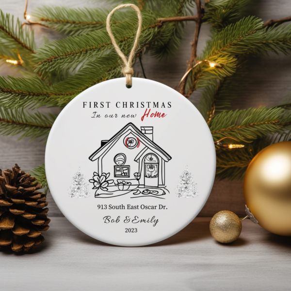 Personalized New Home Christmas Ornament