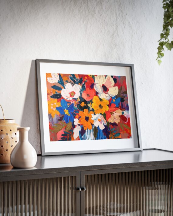 Original Roses Oil Painting  Poster