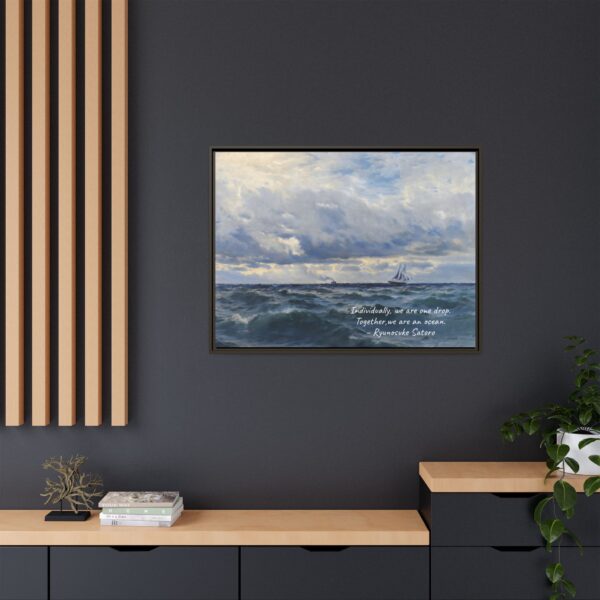 Coastal Nautical Sea Landscape Canvas