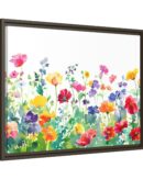 Watercolor Wildflower Wall Art, TV Painting