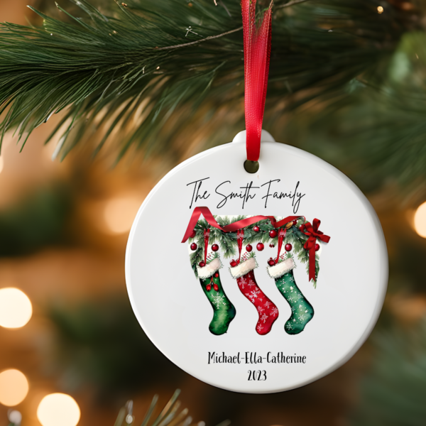 Christmas Ornaments Family of 3