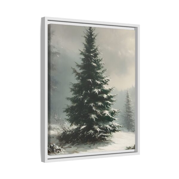 Vintage Evergreen Tree Print Christmas Wall Art