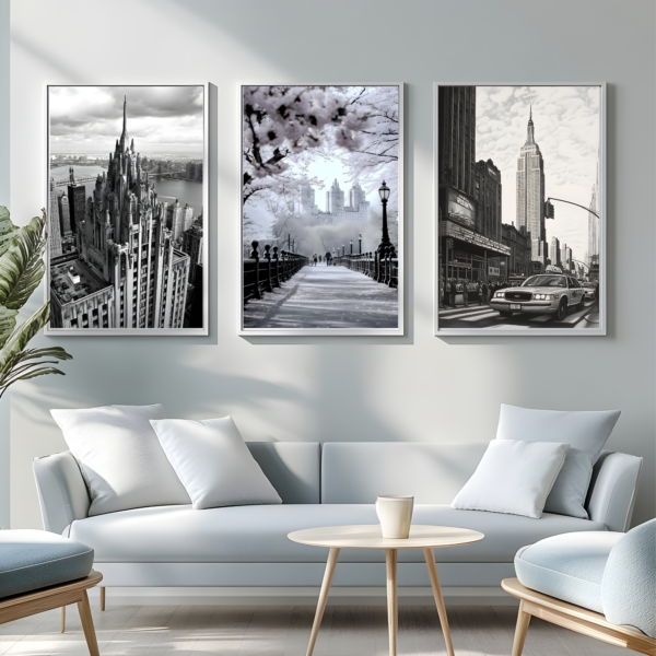 New York 3-Piece Canvas Art