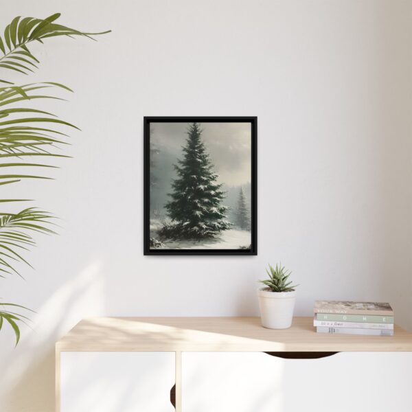 Vintage Evergreen Tree Print Christmas Wall Art