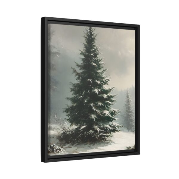 Vintage Evergreen Tree Print Christmas Wall Art