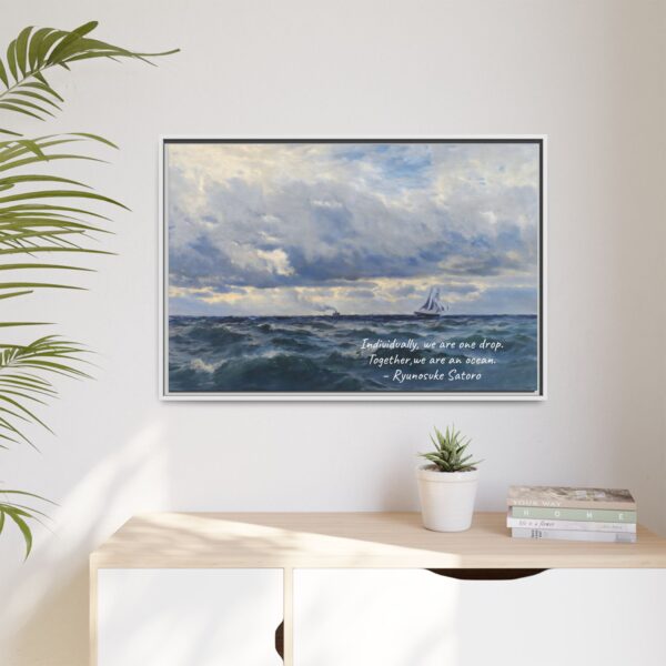 Coastal Nautical Sea Landscape Canvas