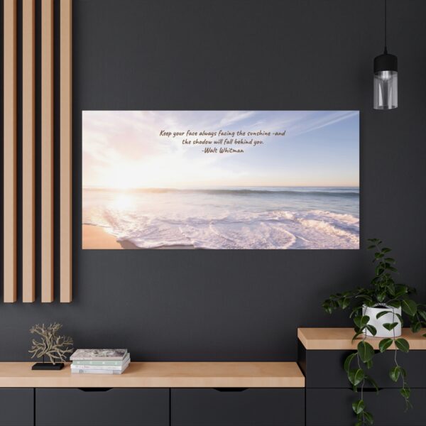 Inspirational Tropical Beach Scene Canvas