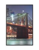 Framed Canvas of Brooklyn Bridge, New York