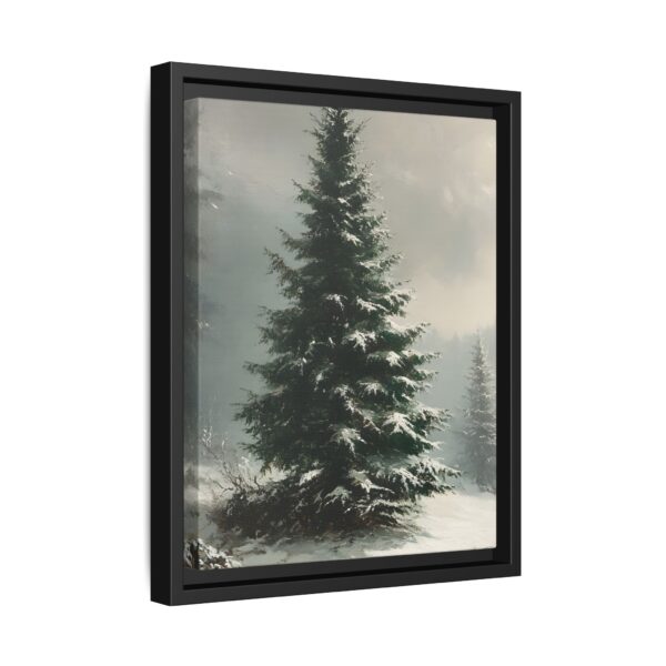 Vintage Evergreen Tree Print Christmas Wall Art