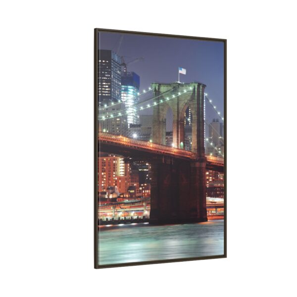 Framed Canvas of Brooklyn Bridge, New York