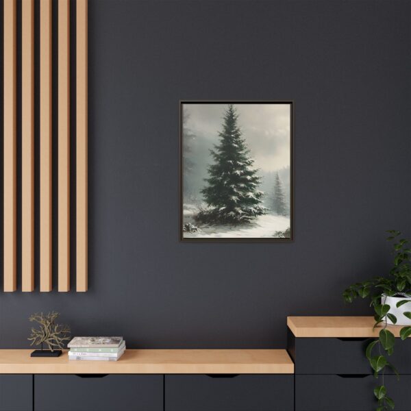 Vintage Evergreen Tree Print Christmas Wall Art