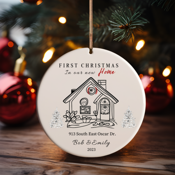 Personalized New Home Christmas Ornament