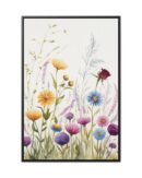 Wildflower Botanical Framed Canvas