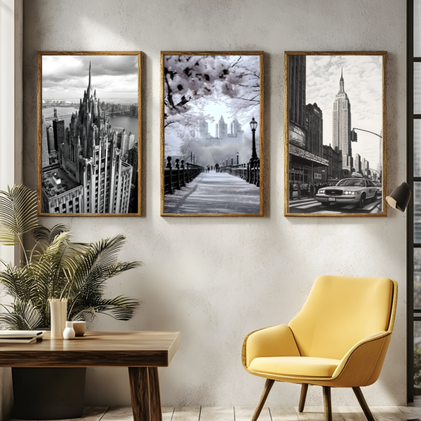 New York 3-Piece Canvas Art