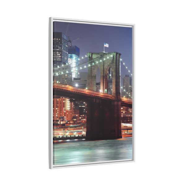 Framed Canvas of Brooklyn Bridge, New York