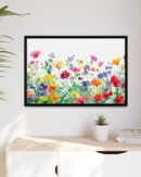 Watercolor Wildflower Wall Art, TV Painting