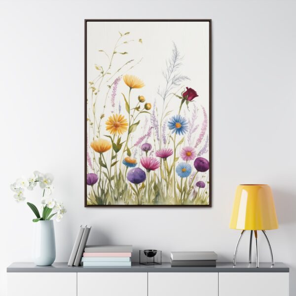 Wildflower Botanical Framed Canvas