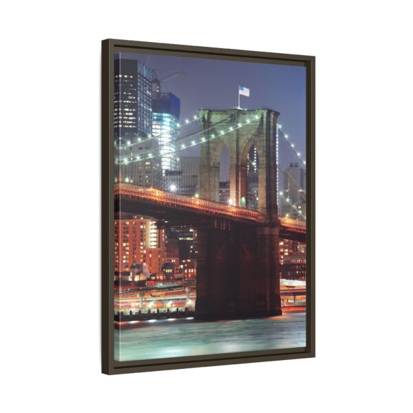 Framed Canvas of Brooklyn Bridge, New York