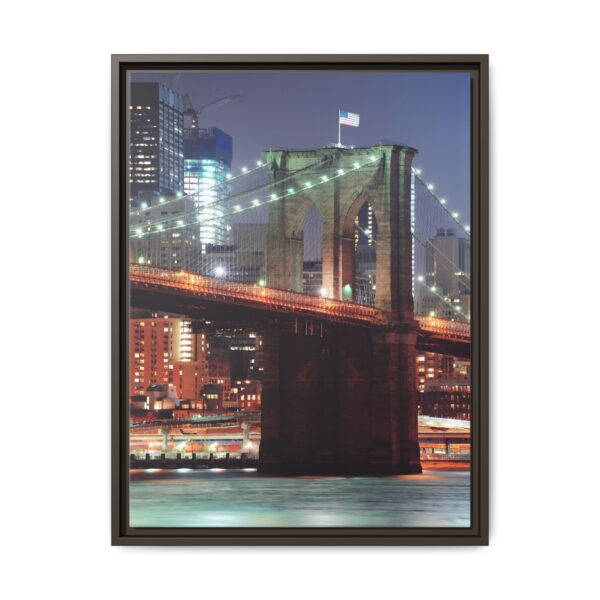 Framed Canvas of Brooklyn Bridge, New York