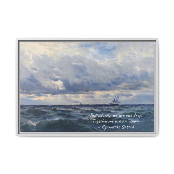 Coastal Nautical Sea Landscape Canvas