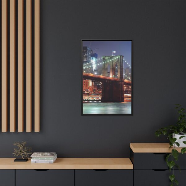 Framed Canvas of Brooklyn Bridge, New York