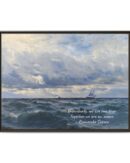 Coastal Nautical Sea Landscape Canvas