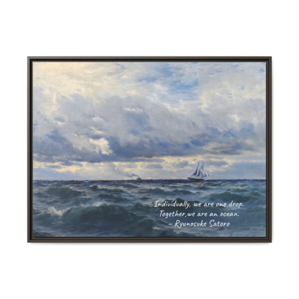 Coastal Nautical Sea Landscape Canvas