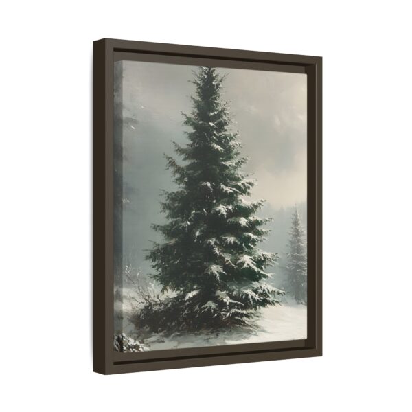 Vintage Evergreen Tree Print Christmas Wall Art