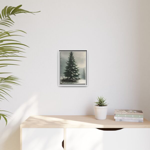 Vintage Evergreen Tree Print Christmas Wall Art