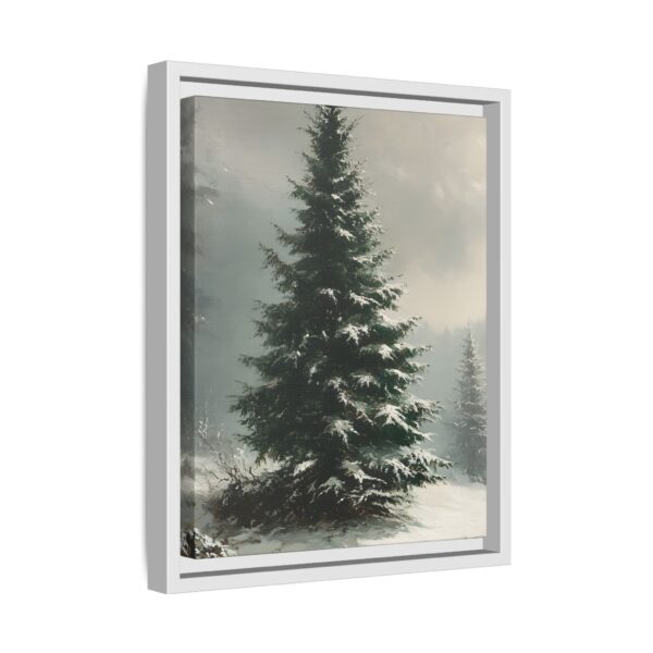 Vintage Evergreen Tree Print Christmas Wall Art