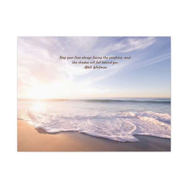 Inspirational Tropical Beach Scene Canvas