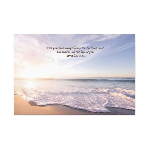 Inspirational Tropical Beach Scene Canvas